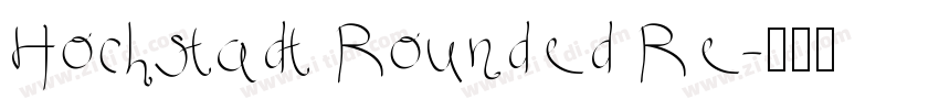 Hochstadt Rounded Re字体转换